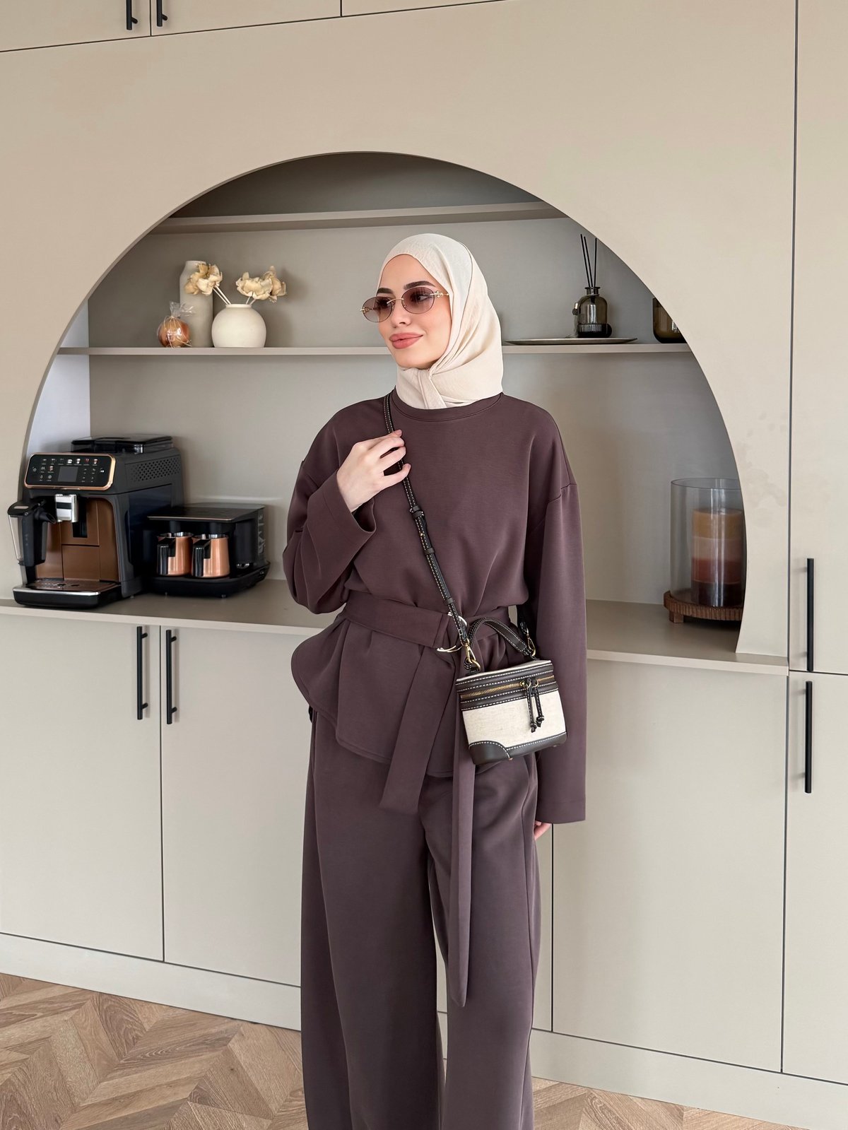 Norway Oysh Pantolonlu Takım Kahve (160005)