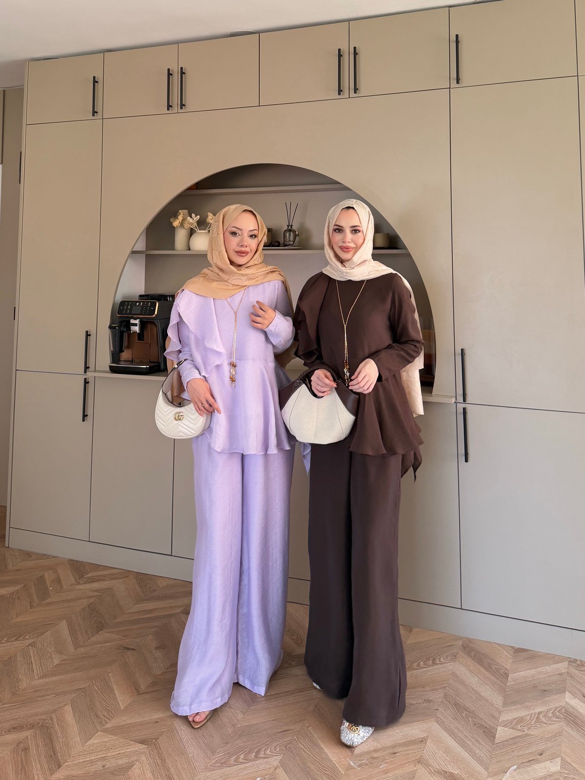 Noxa Fırfırlı Pantolonlu Takım Mor (26163)