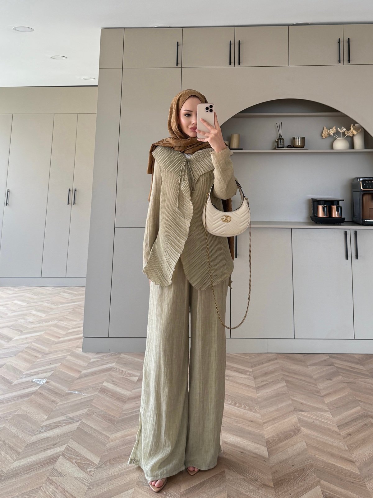 Ocea Korsaj Detaylı Takım Haki (5804)