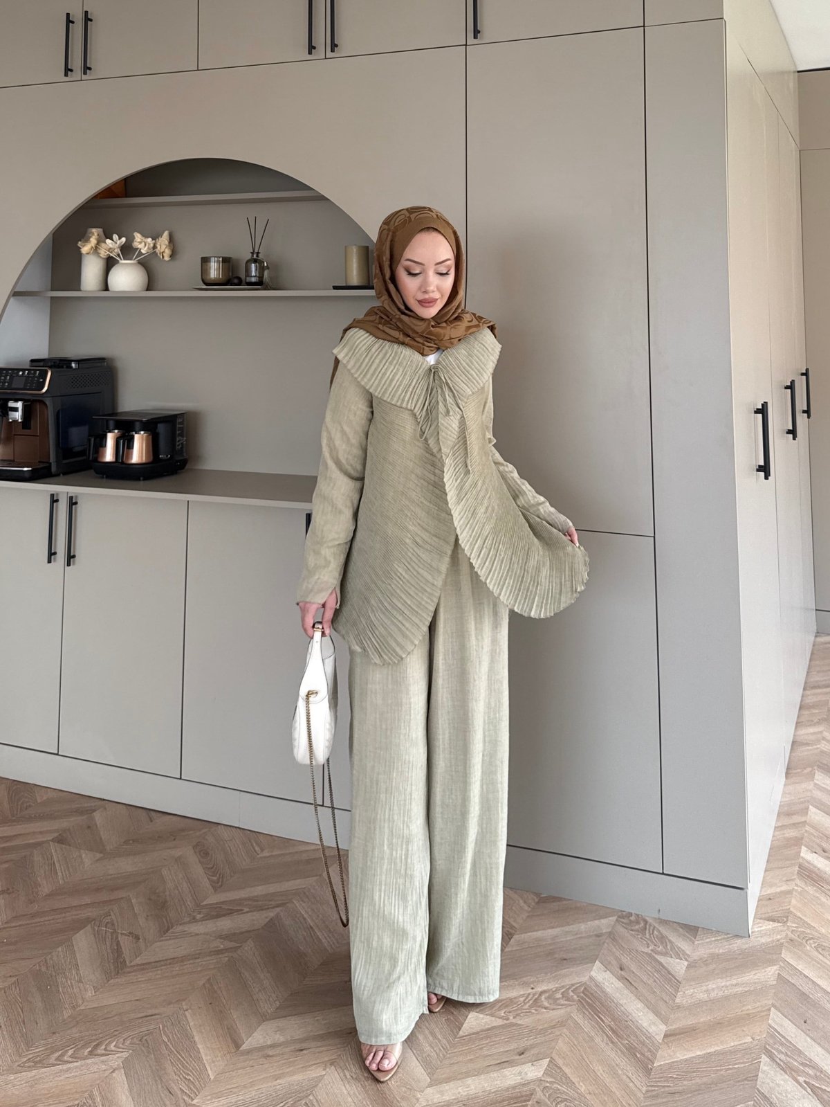 Ocea Korsaj Detaylı Takım Haki (5804)