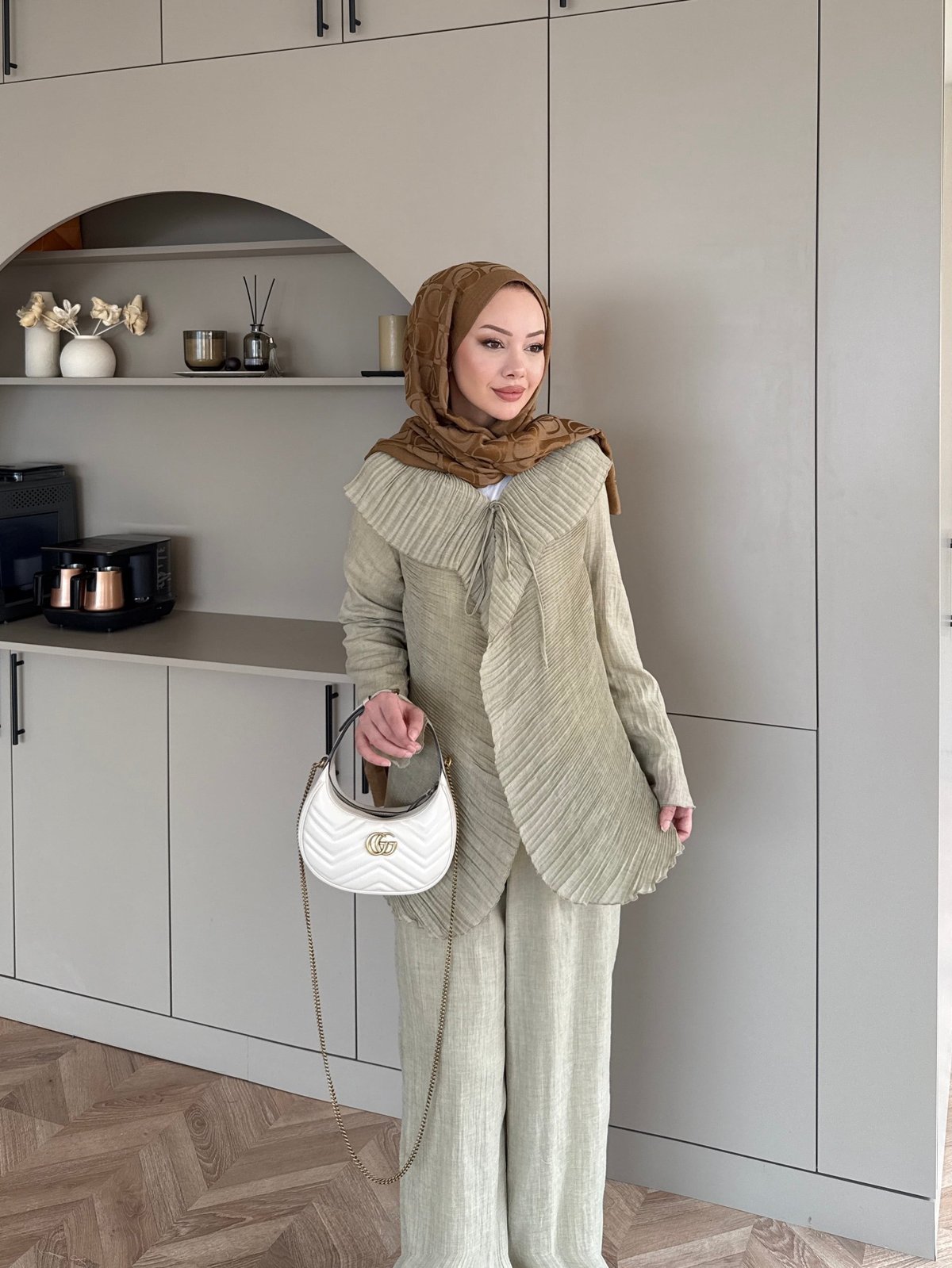 Ocea Korsaj Detaylı Takım Haki (5804)