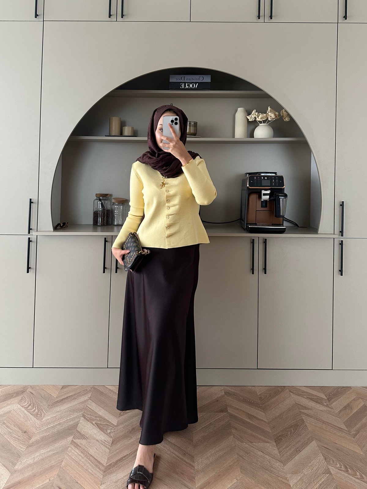 Odella Çelik Örme Hırka Sarı