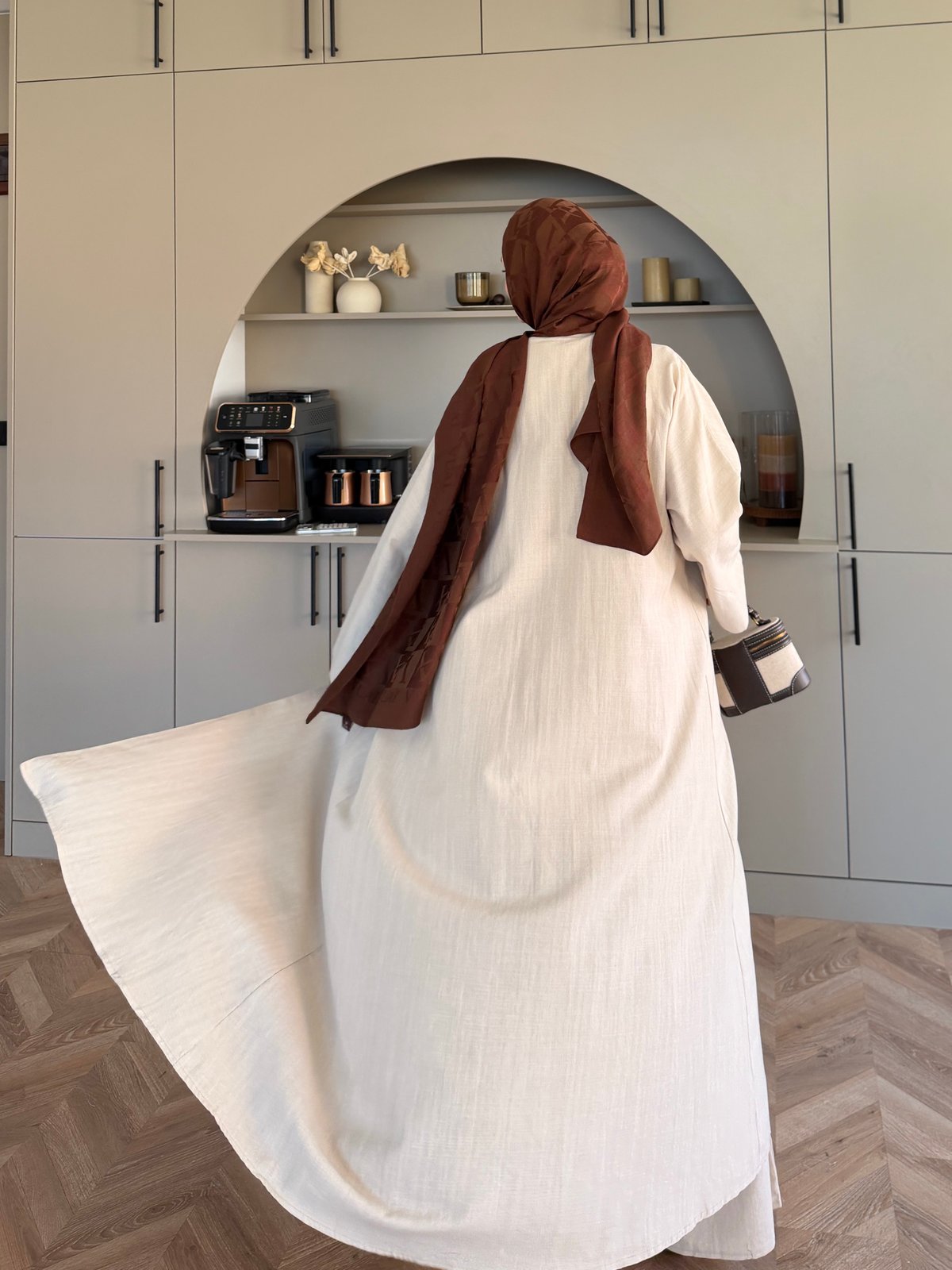 Odessa Pantolonlu Kimono Takım Bej (4518)