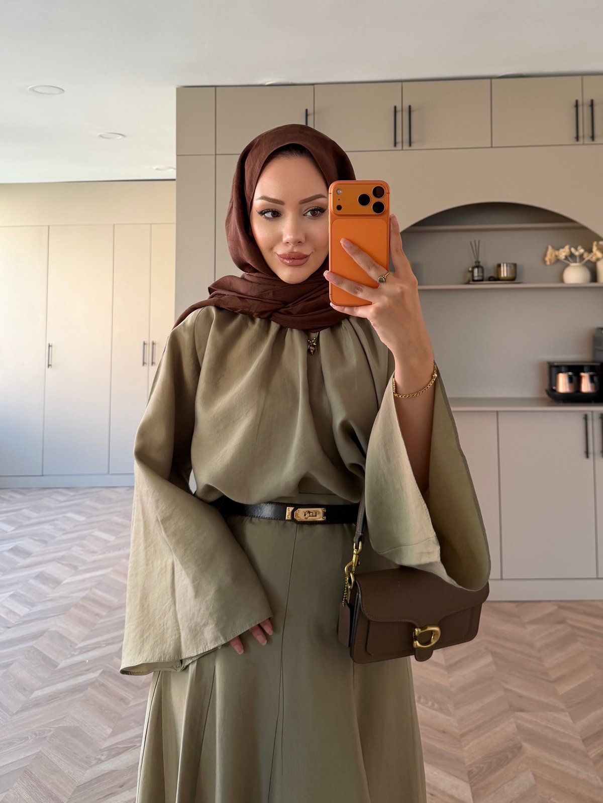 Olive Etekli Takım Haki (7151)