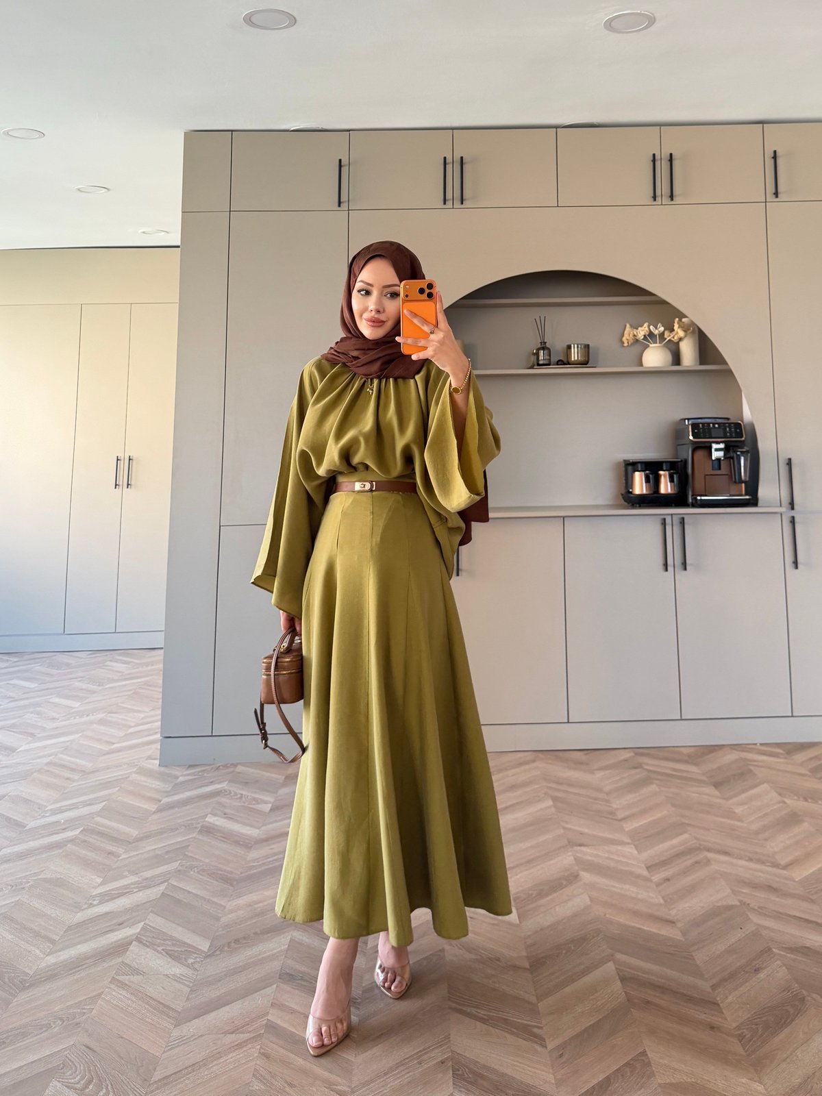 Olive Etekli Takım Yağ Yeşili (7151)