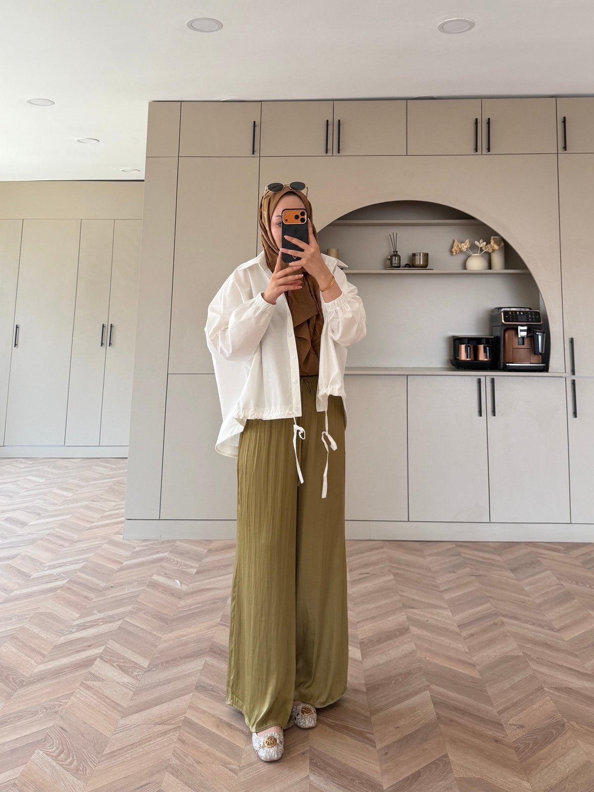 Mireya Bağlama Detaylı Gömlek Beyaz (4530)