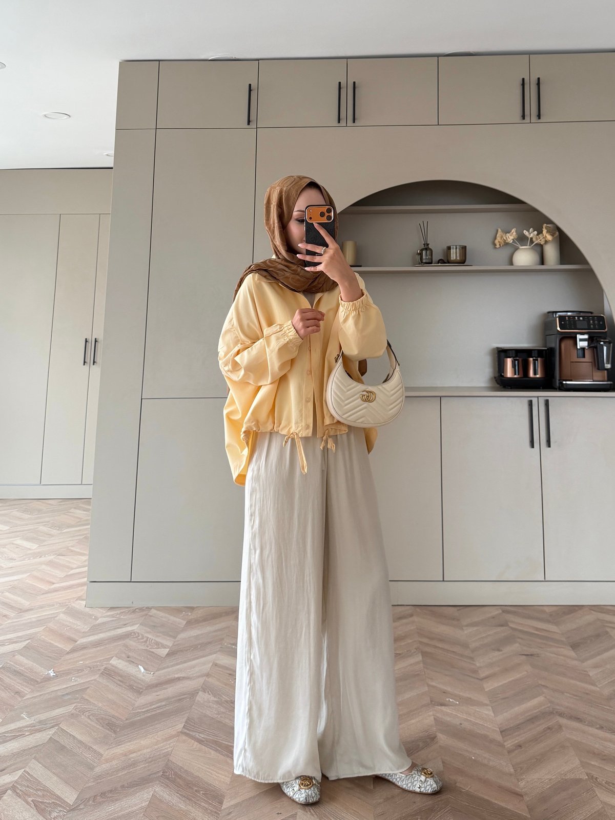 Oversize Büzgülü Gömlek Butteryellow (4530)