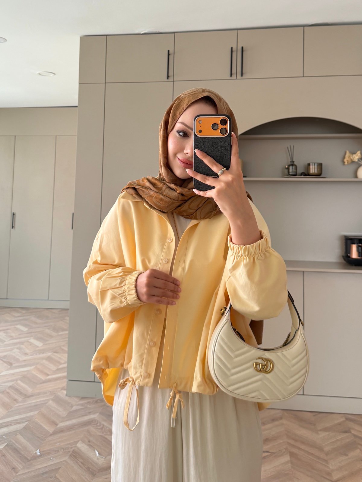 Oversize Büzgülü Gömlek Butteryellow (4530)