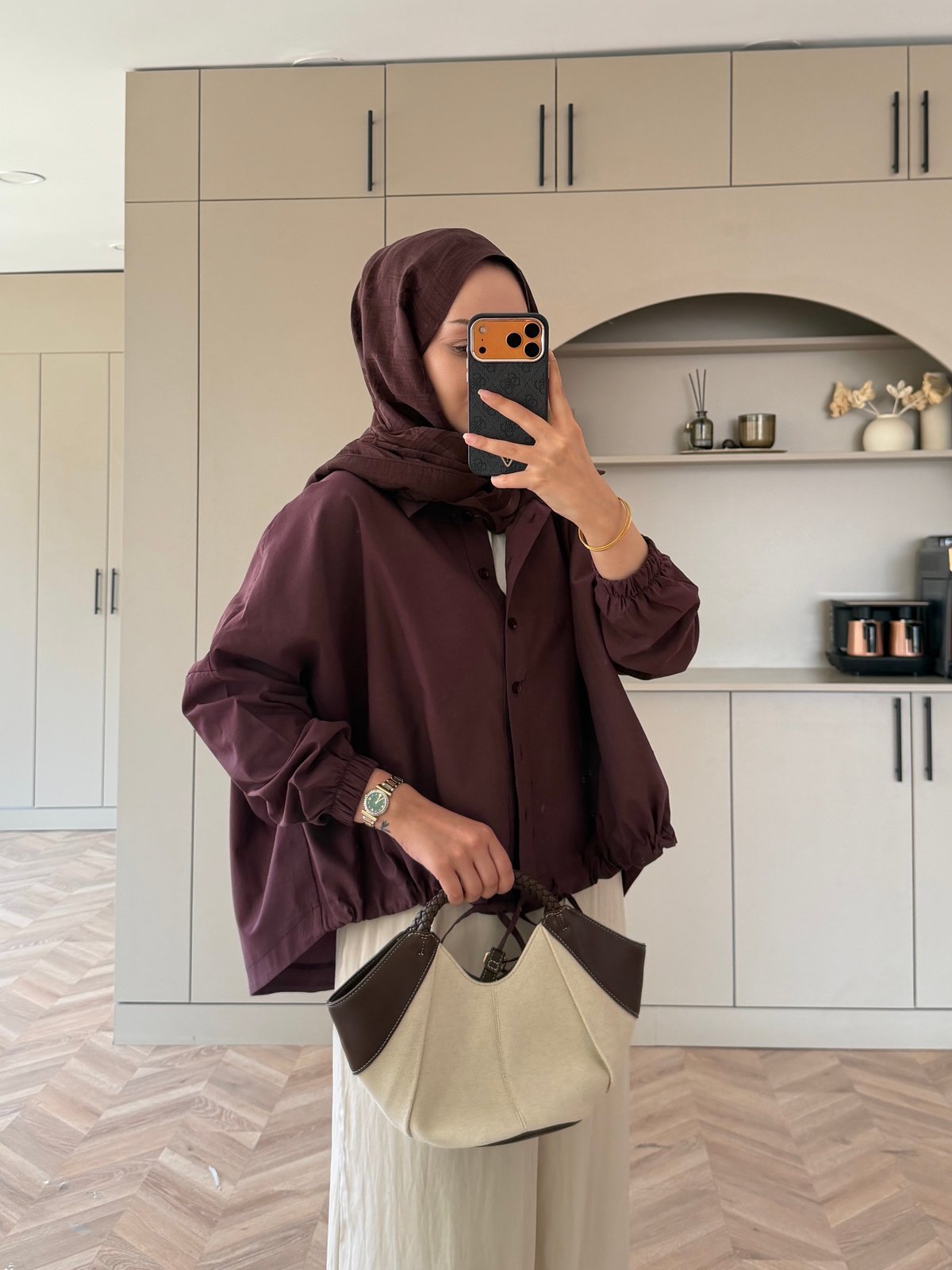 Mireya Bağlama Detaylı Gömlek Mürdüm (4530)
