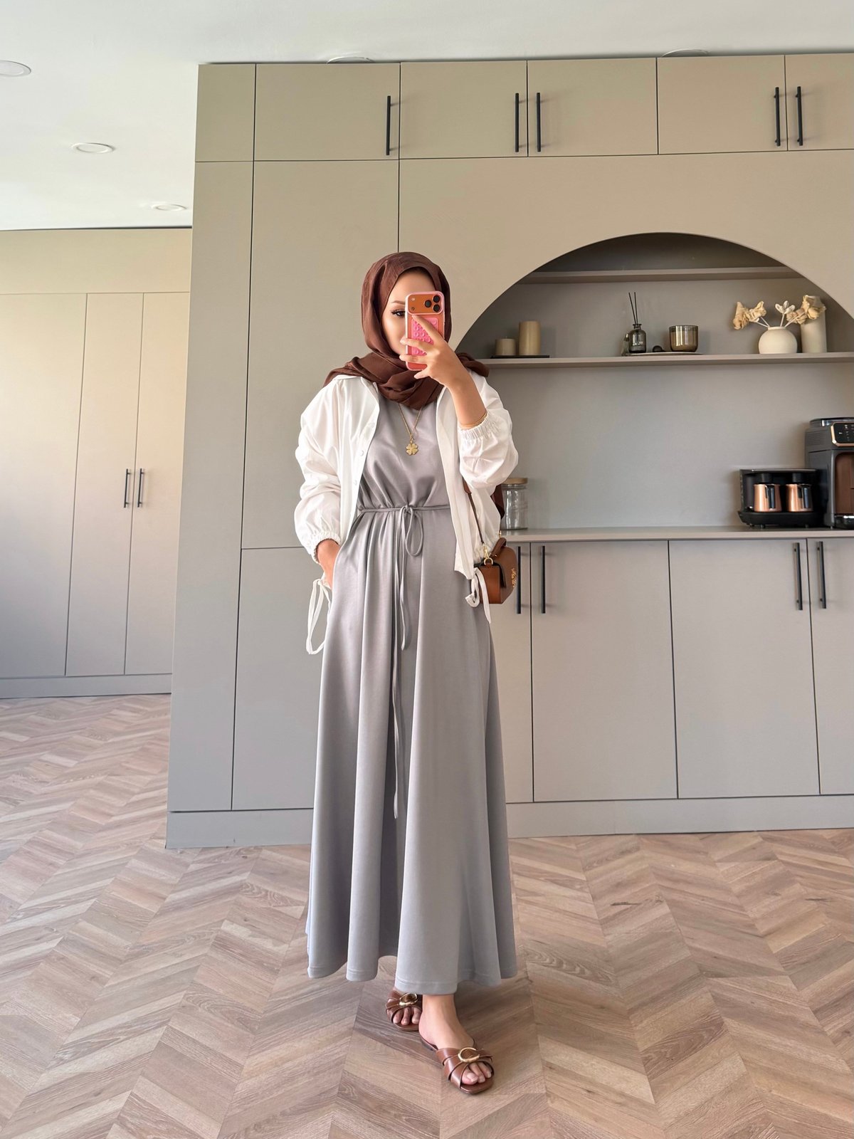 Oysh İçlik Elbise Gri (4547)