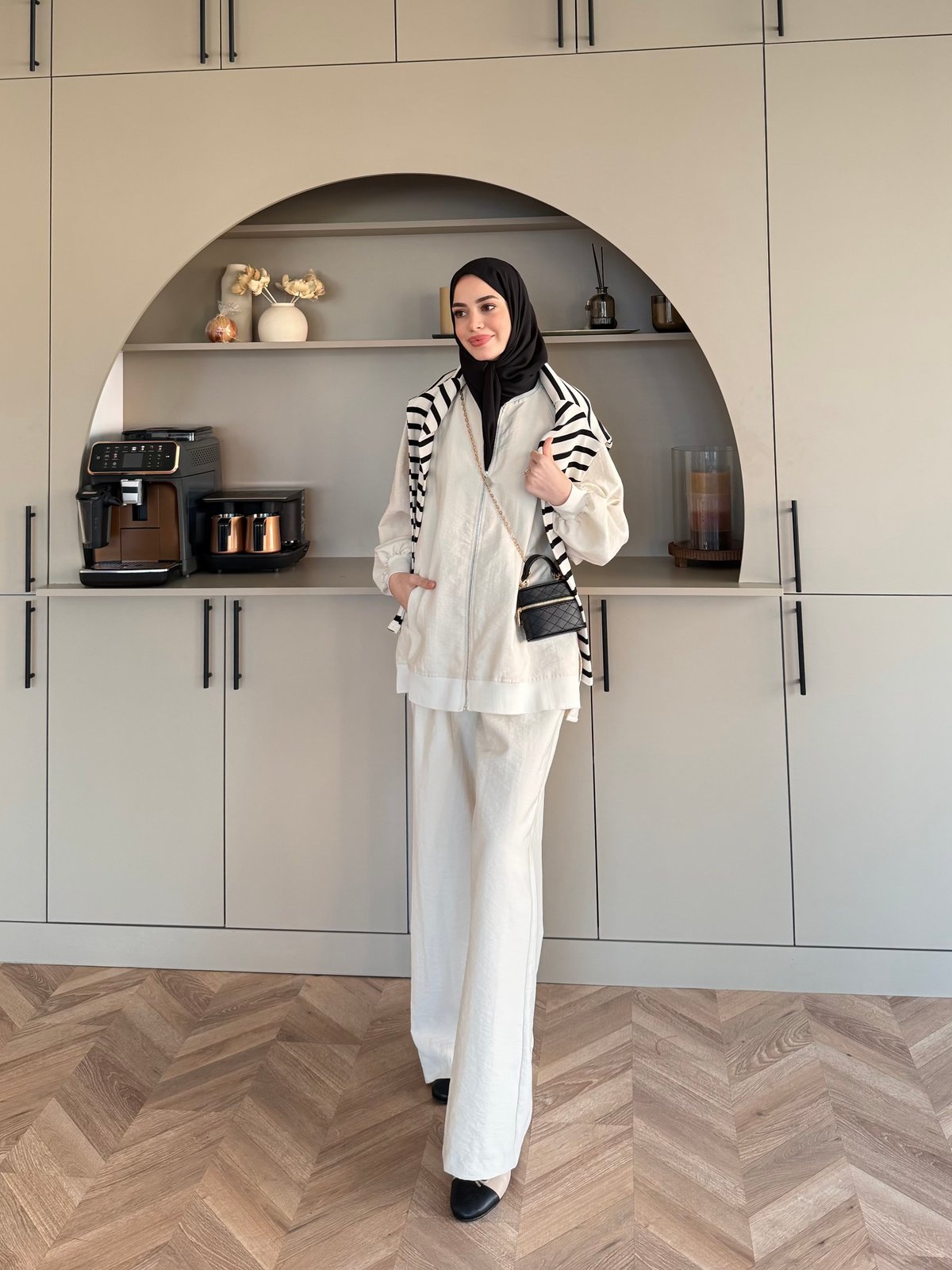 Pulp Bomber Pantolonlu Takım Bej (4582)