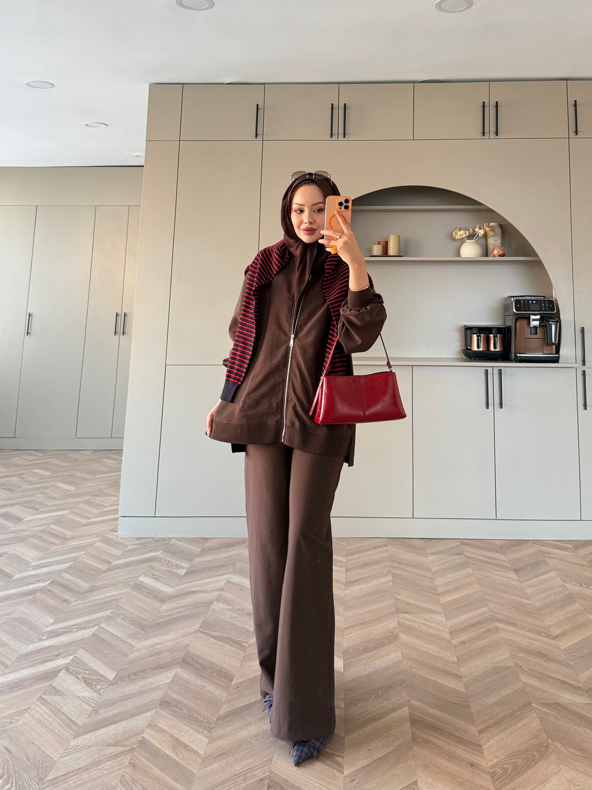 Pulp Bomber Pantolonlu Takım Kahve (4582)