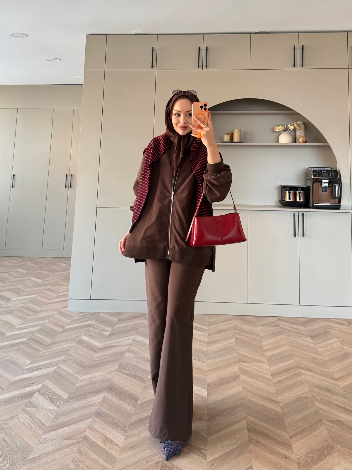 Pulp Bomber Pantolonlu Takım Kahve (4582)