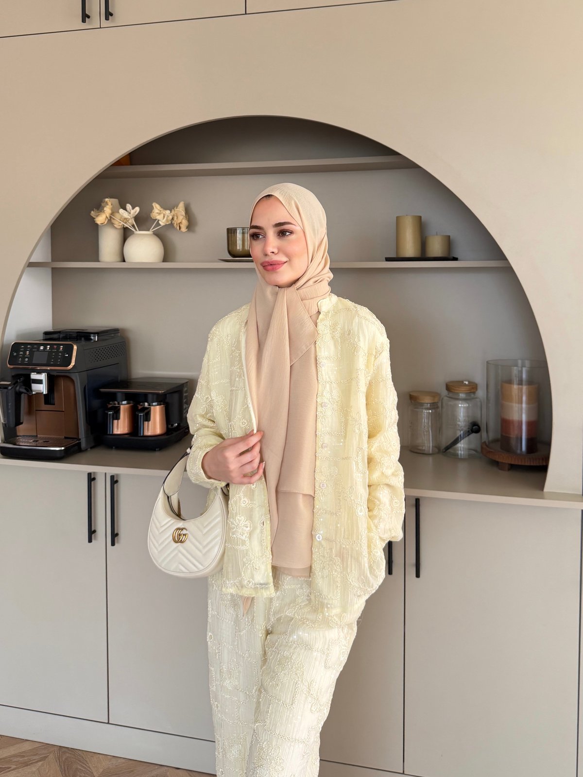 Râha İthal Pantolonlu Takım Bej (5820)