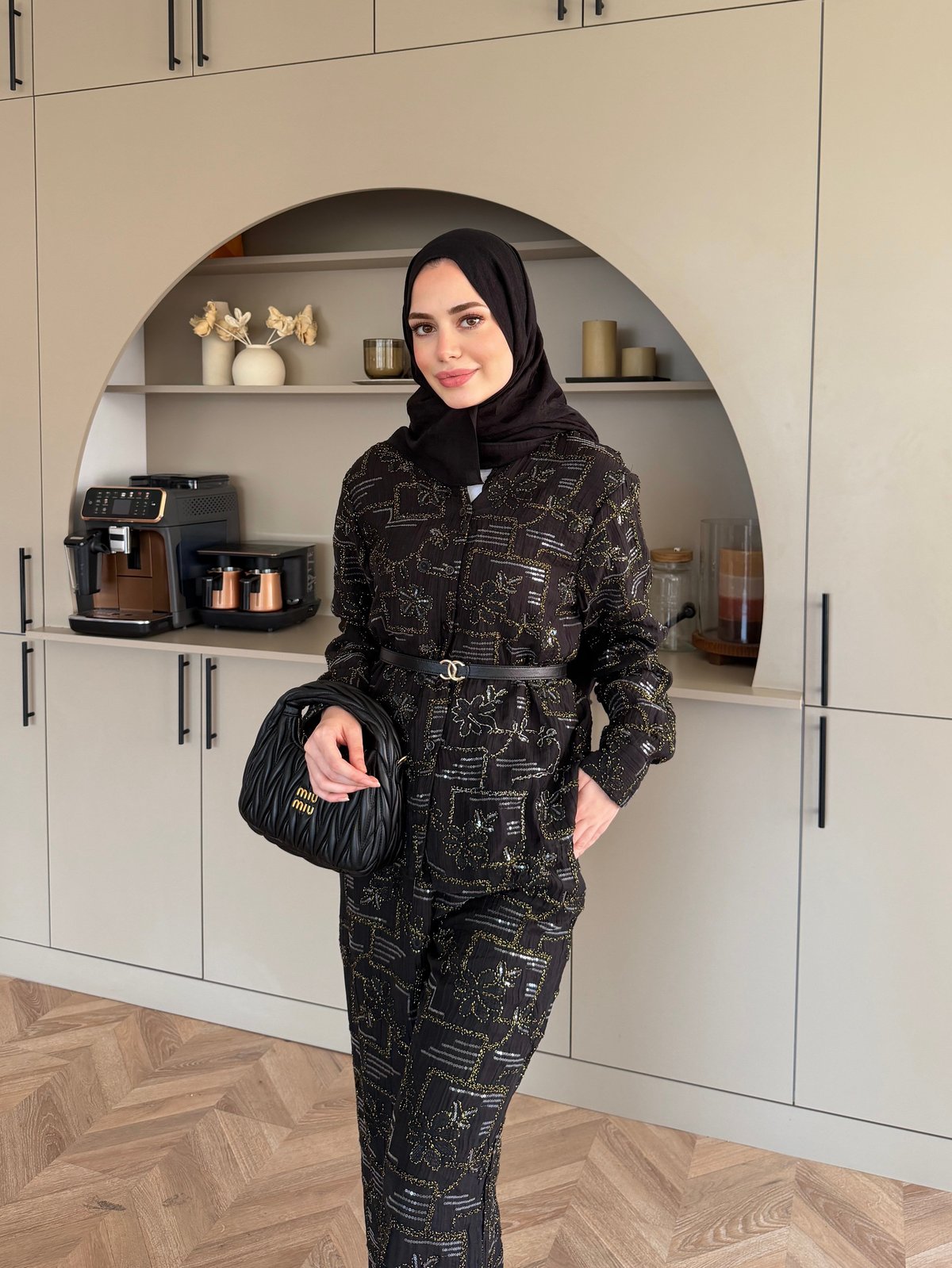 Râha İthal Pantolonlu Takım Siyah (5820)