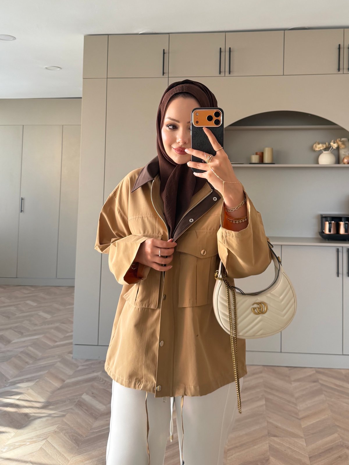 Rio Çıtçıtlı Ceket Camel (2381)