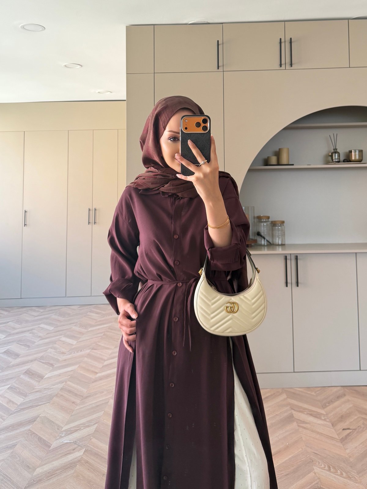 Ruiza Düğmeli Elbise\Tunik Bordo (2364)