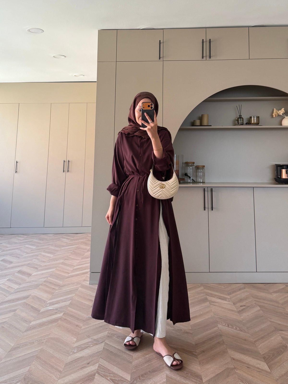 Ruiza Düğmeli Elbise\Tunik Bordo (2364)