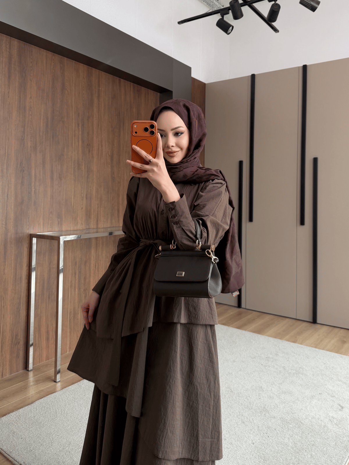Saher Kat Kat Elbise Acı Kahve (4422)