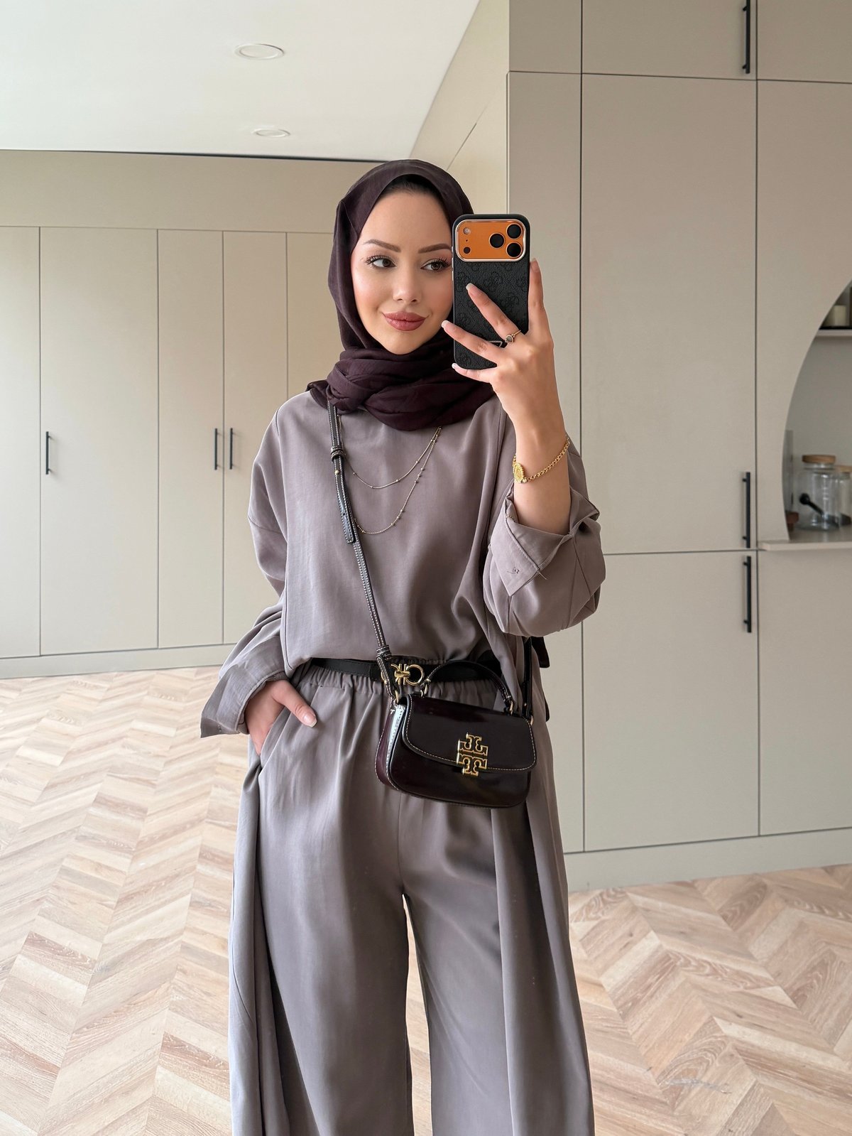 Sane Pantolonlu Takım Vizon (2362)