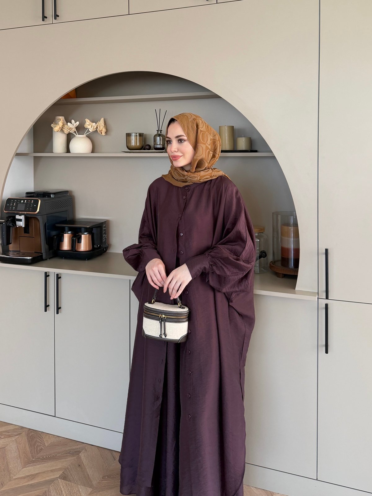 Sarnıç Yarasa Kol Pantolonlu Takım Mürdüm (2417)