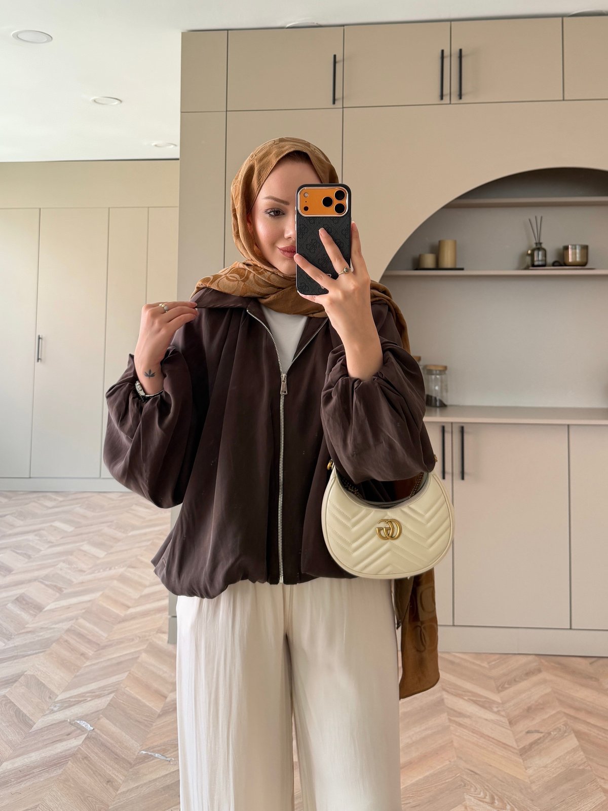 Serga Bomber Ceket Kahve (833)