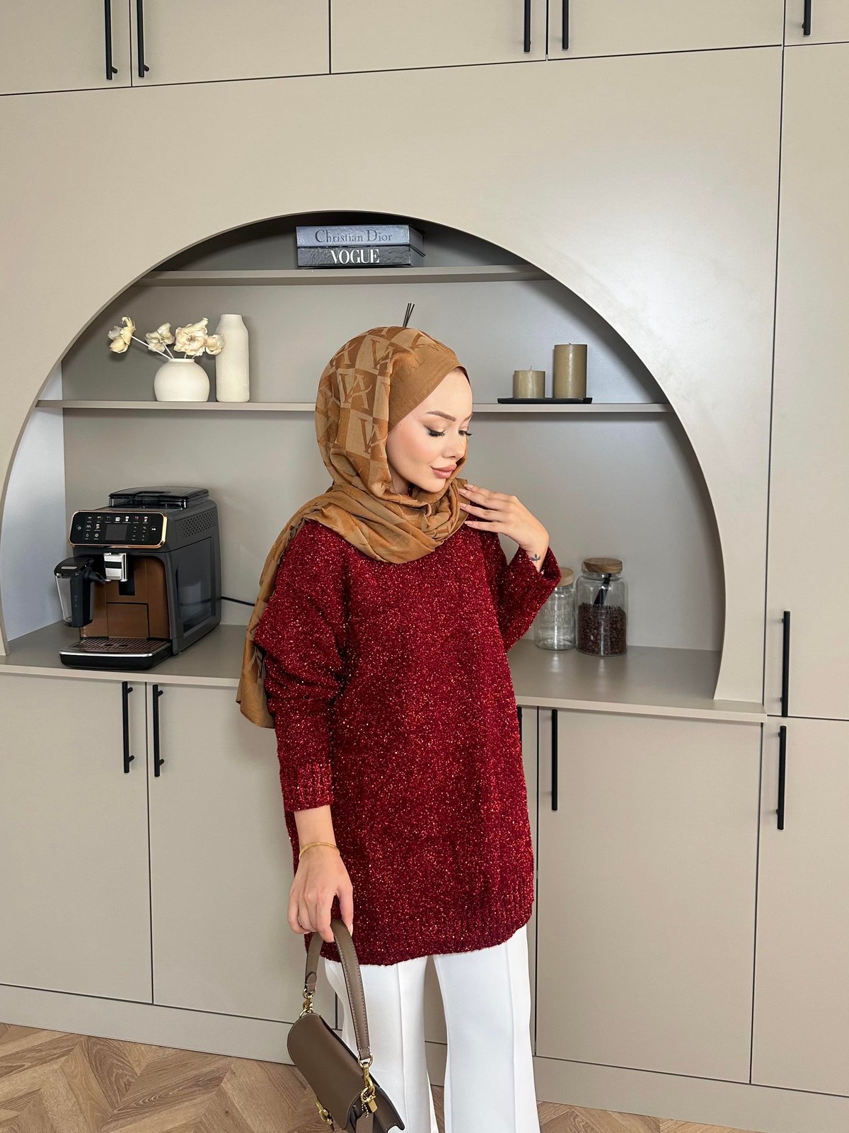 Simli Kazak Kırmızı