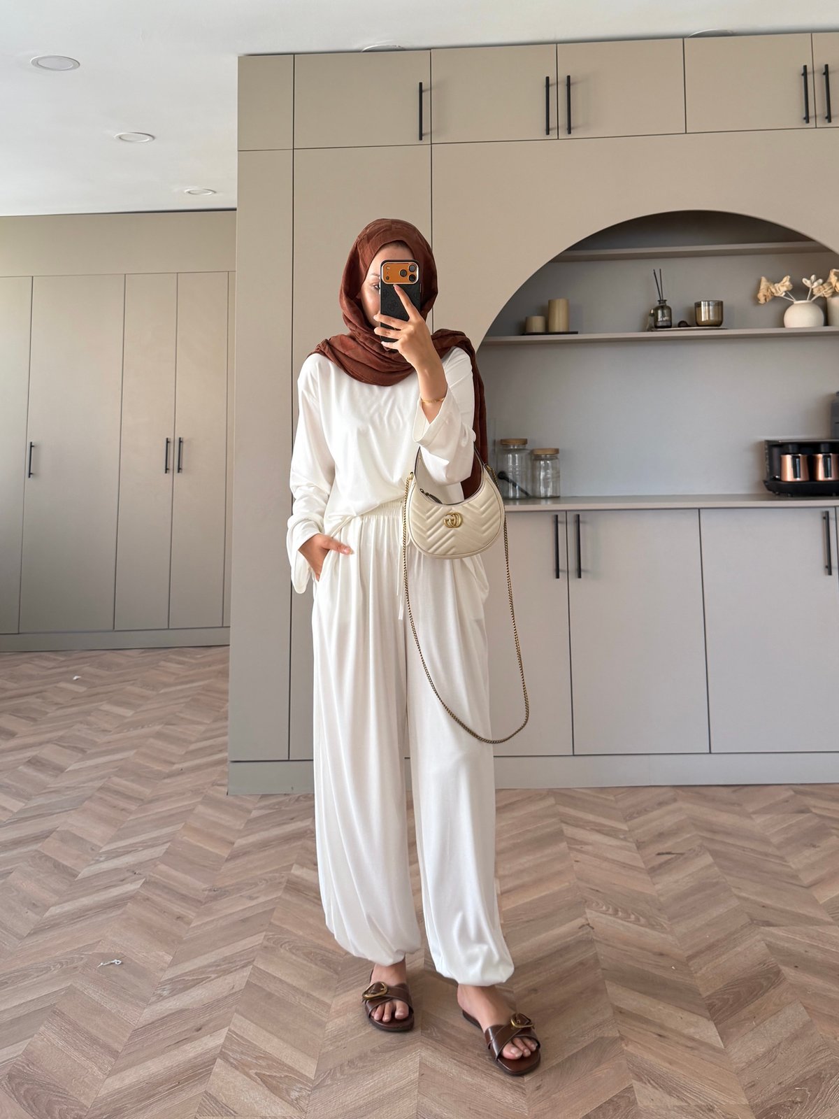Sinore Oysh Pantolonlu Takım Beyaz (4548)