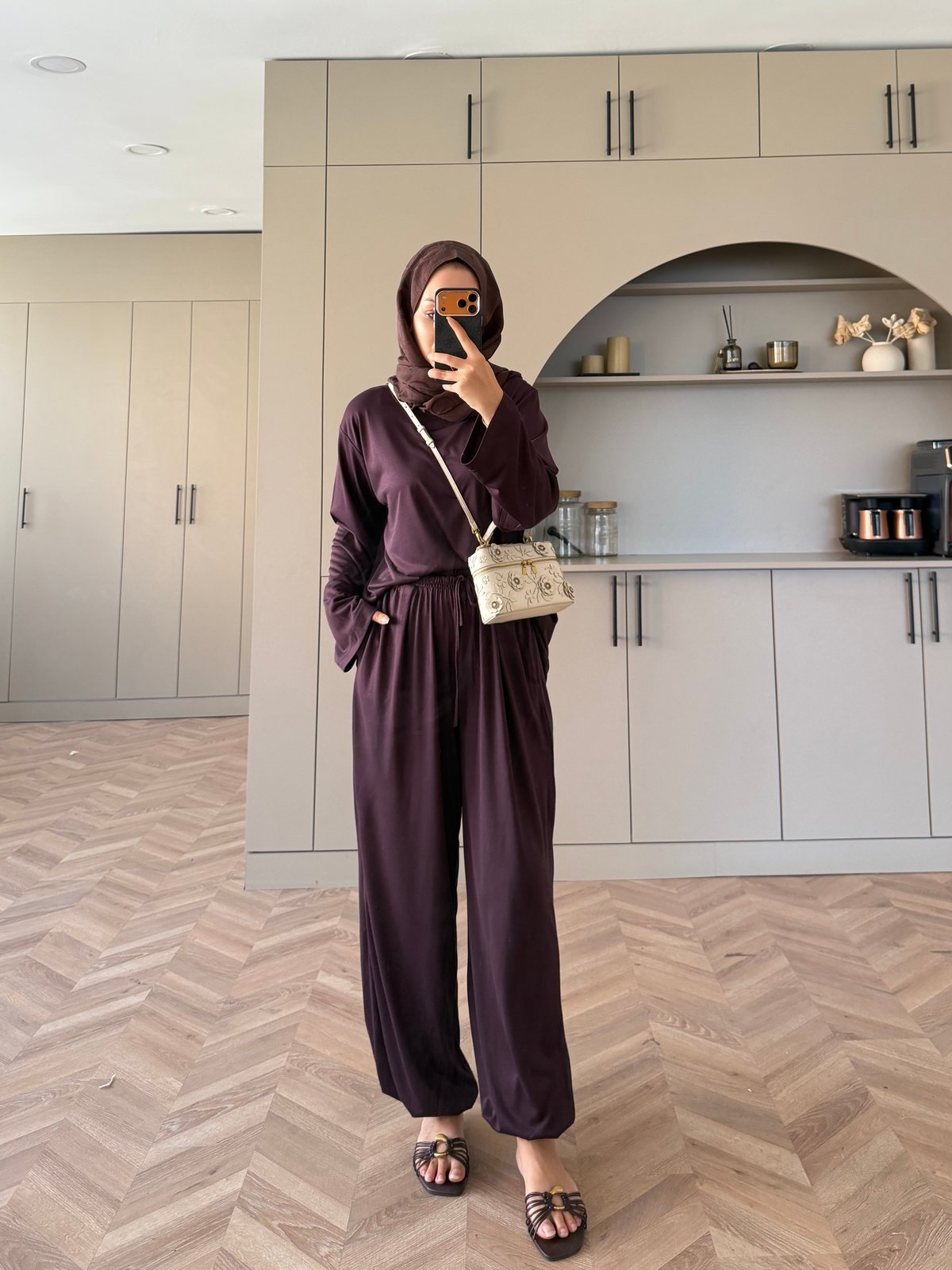 Sinore Oysh Pantolonlu Takım Mürdüm (4548)
