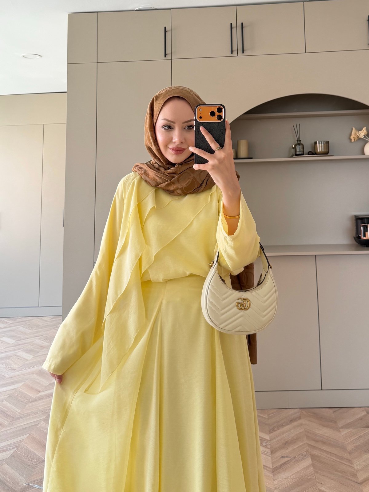 Soraya Fırfır Detaylı Etekli Takım ButterYellow (4467)