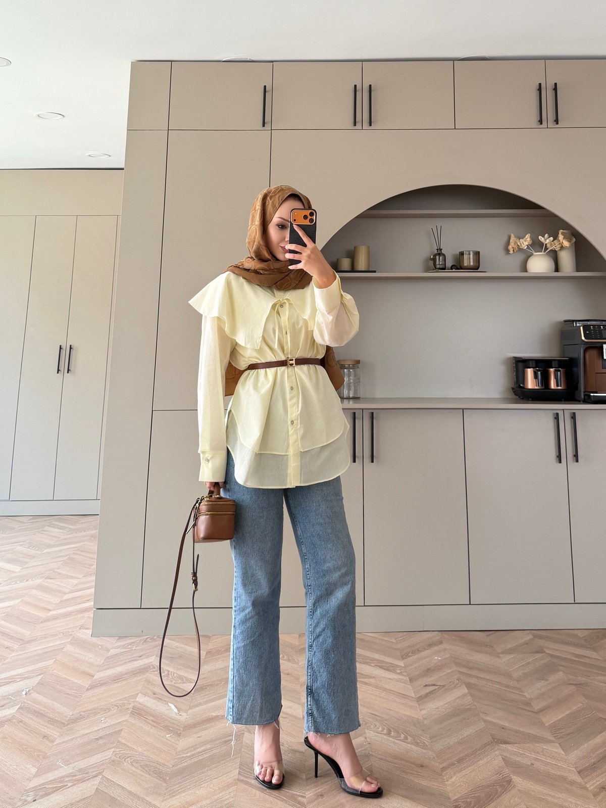 Sorbe Yaka Detaylı Gömlek ButterYellow (3098)