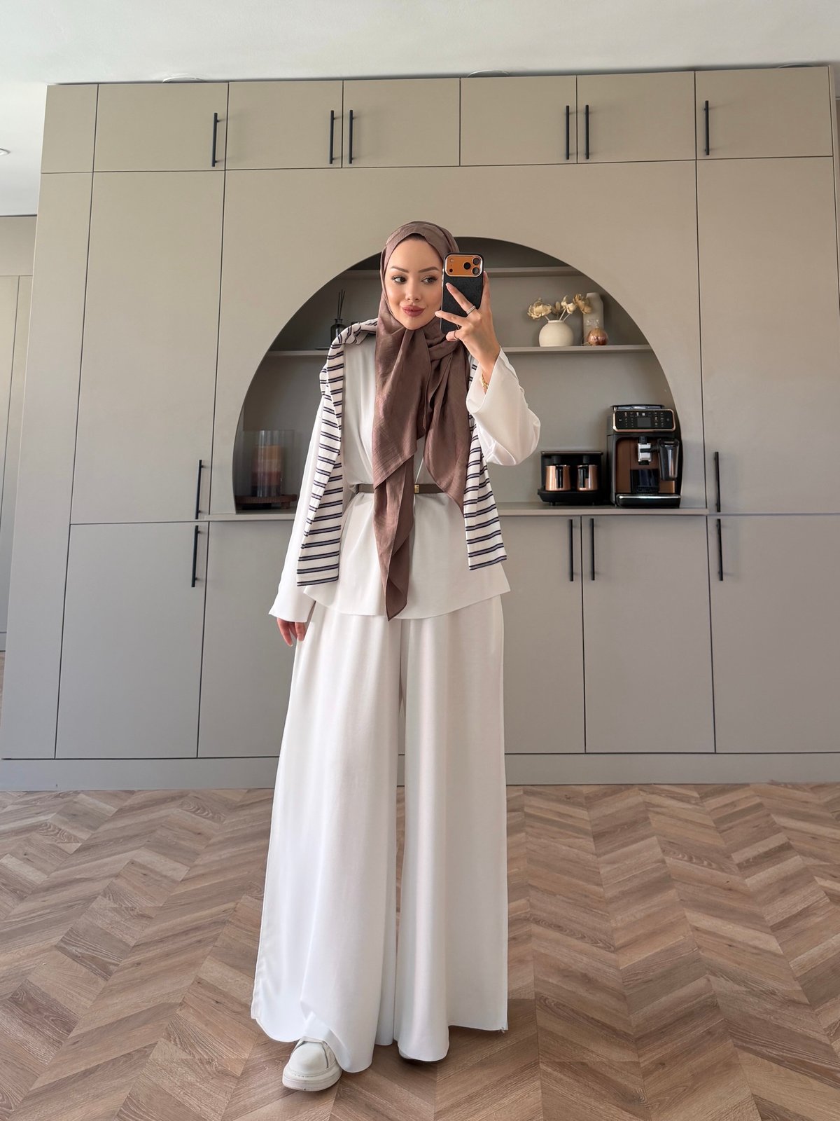 Spoon Oysh Pantolonlu Takım Beyaz (2378)