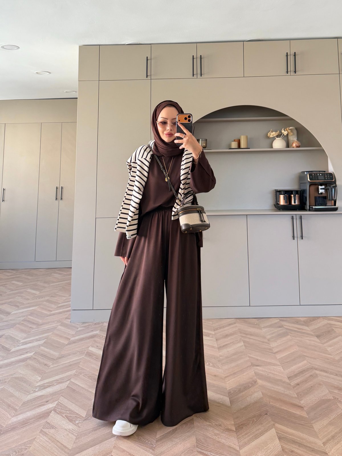 Spoon Oysh Pantolonlu Takım Kahve (2378)
