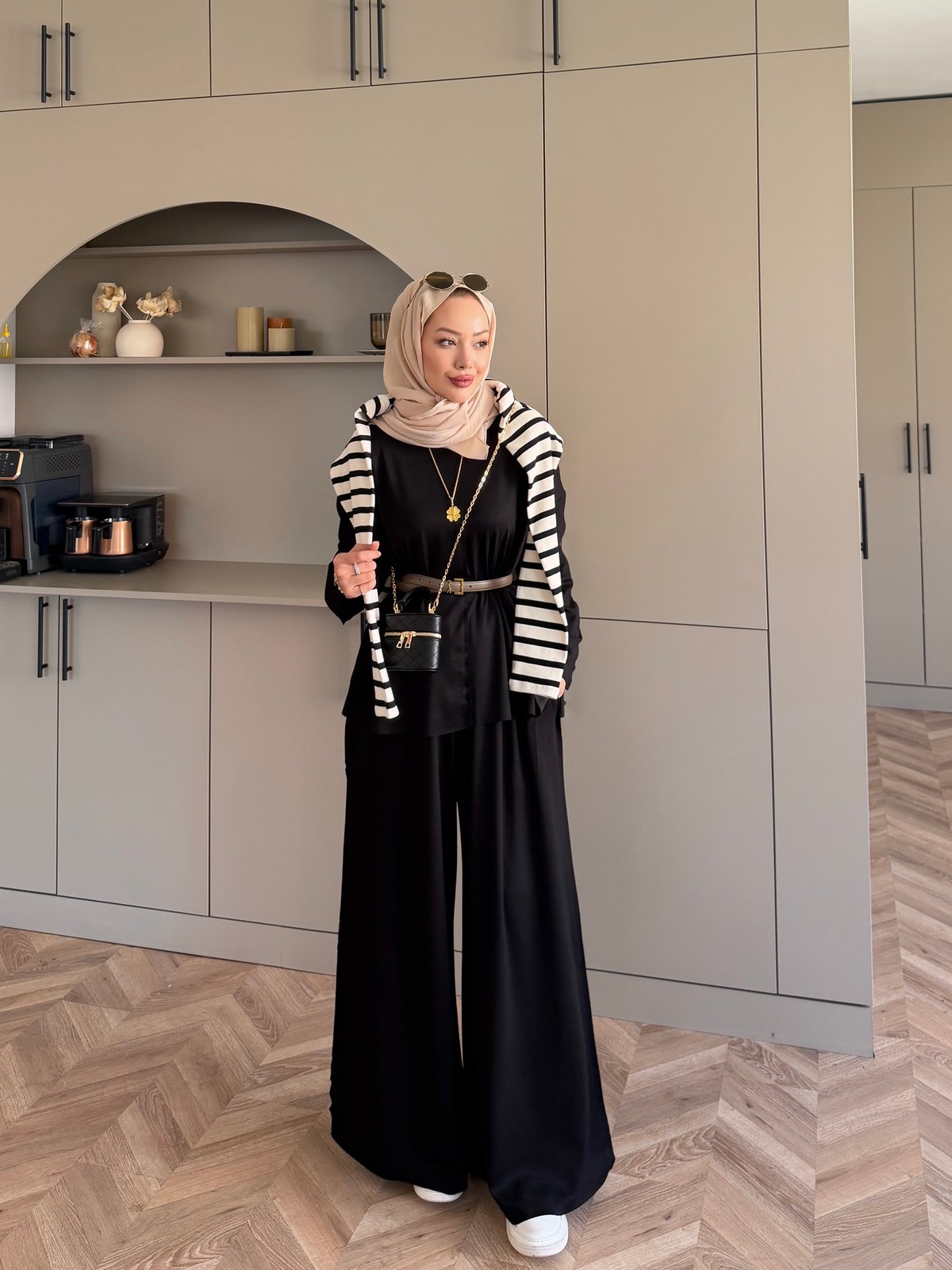 Spoon Oysh Pantolonlu Takım Siyah (2378)