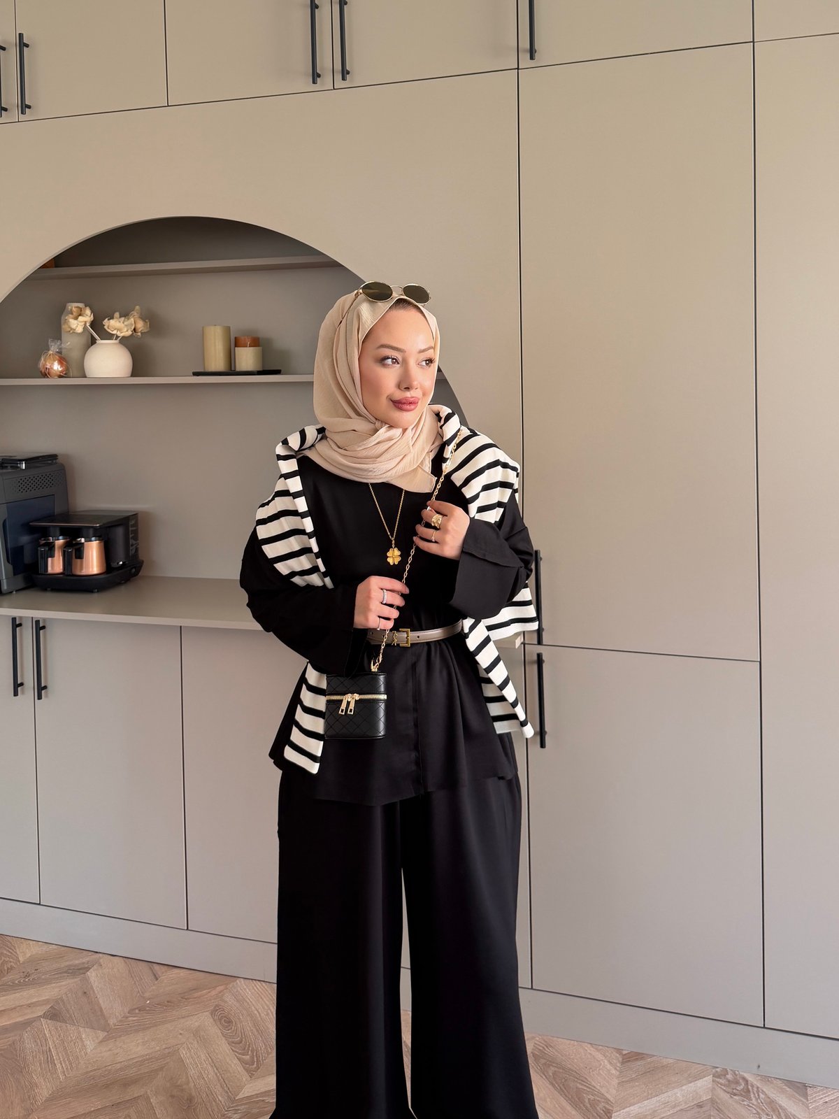 Spoon Oysh Pantolonlu Takım Siyah (2378)