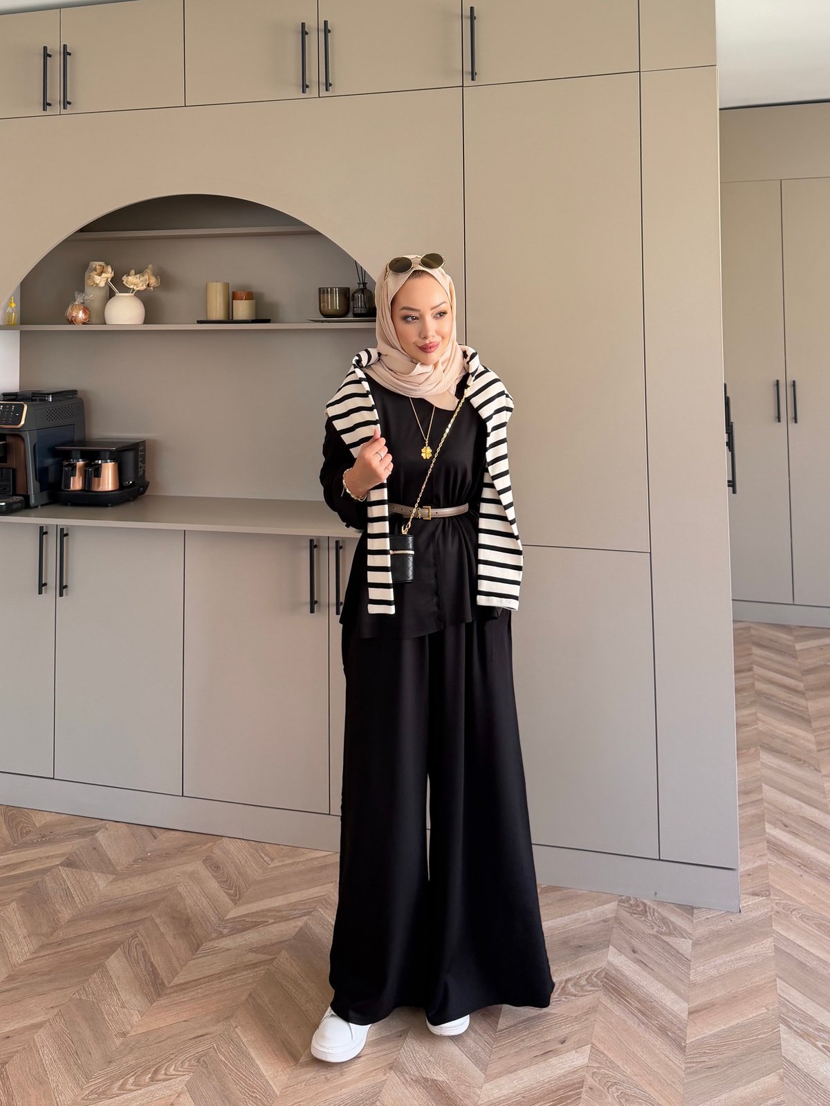 Spoon Oysh Pantolonlu Takım Siyah (2378)
