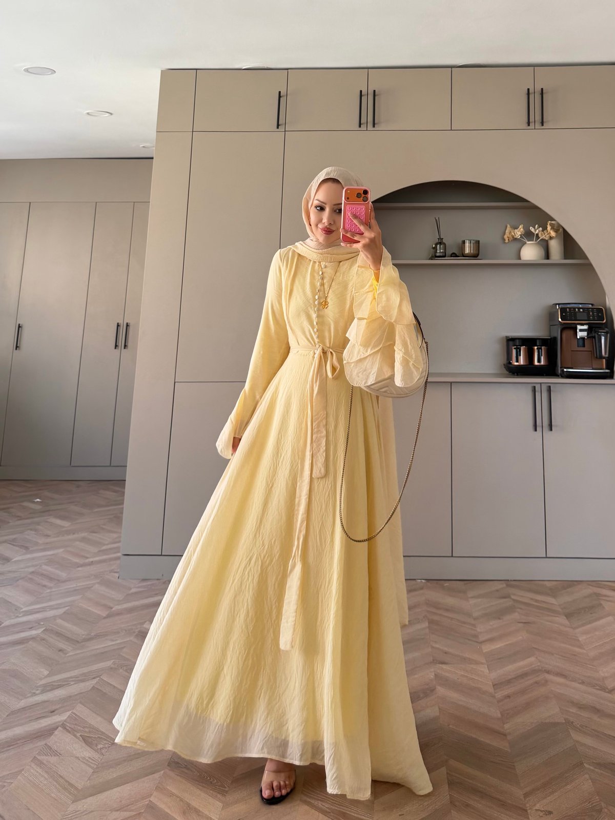 Stone Şallı Elbise Butteryellow (26177)