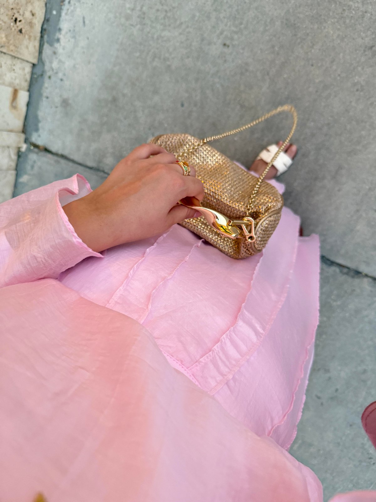 Şura Etekli Takım Pembe