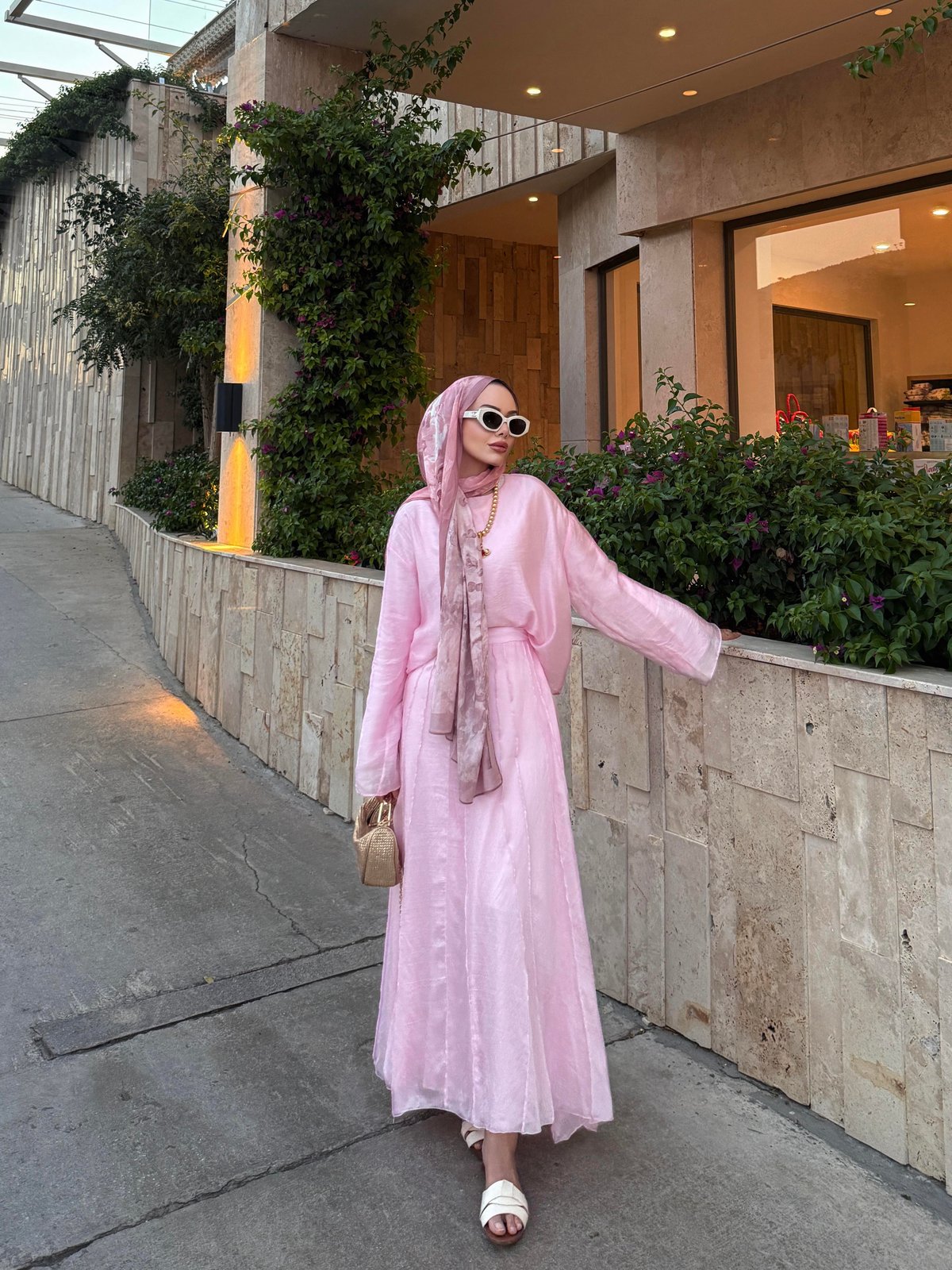 Şura Etekli Takım Pembe