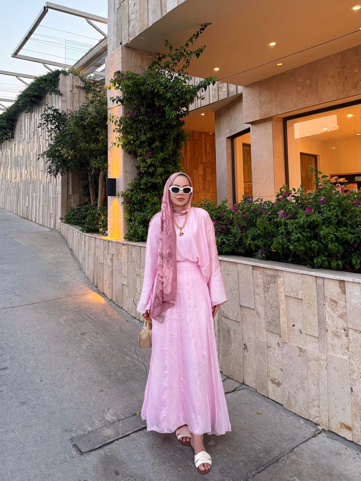 Şura Etekli Takım Pembe