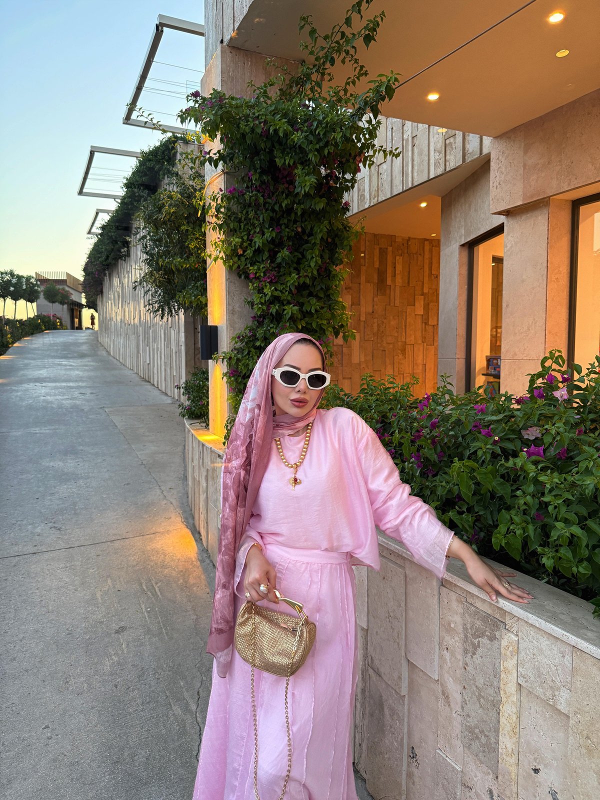 Şura Etekli Takım Pembe