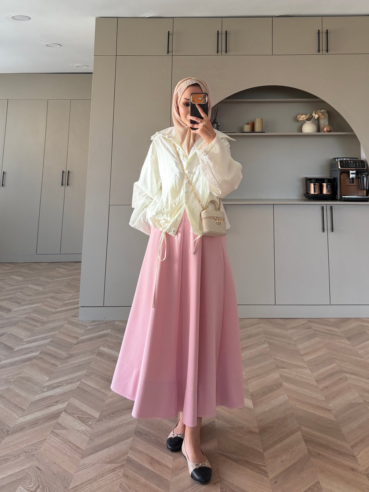 Tailor Düğmeli Yağmurluk Beyaz (2383)