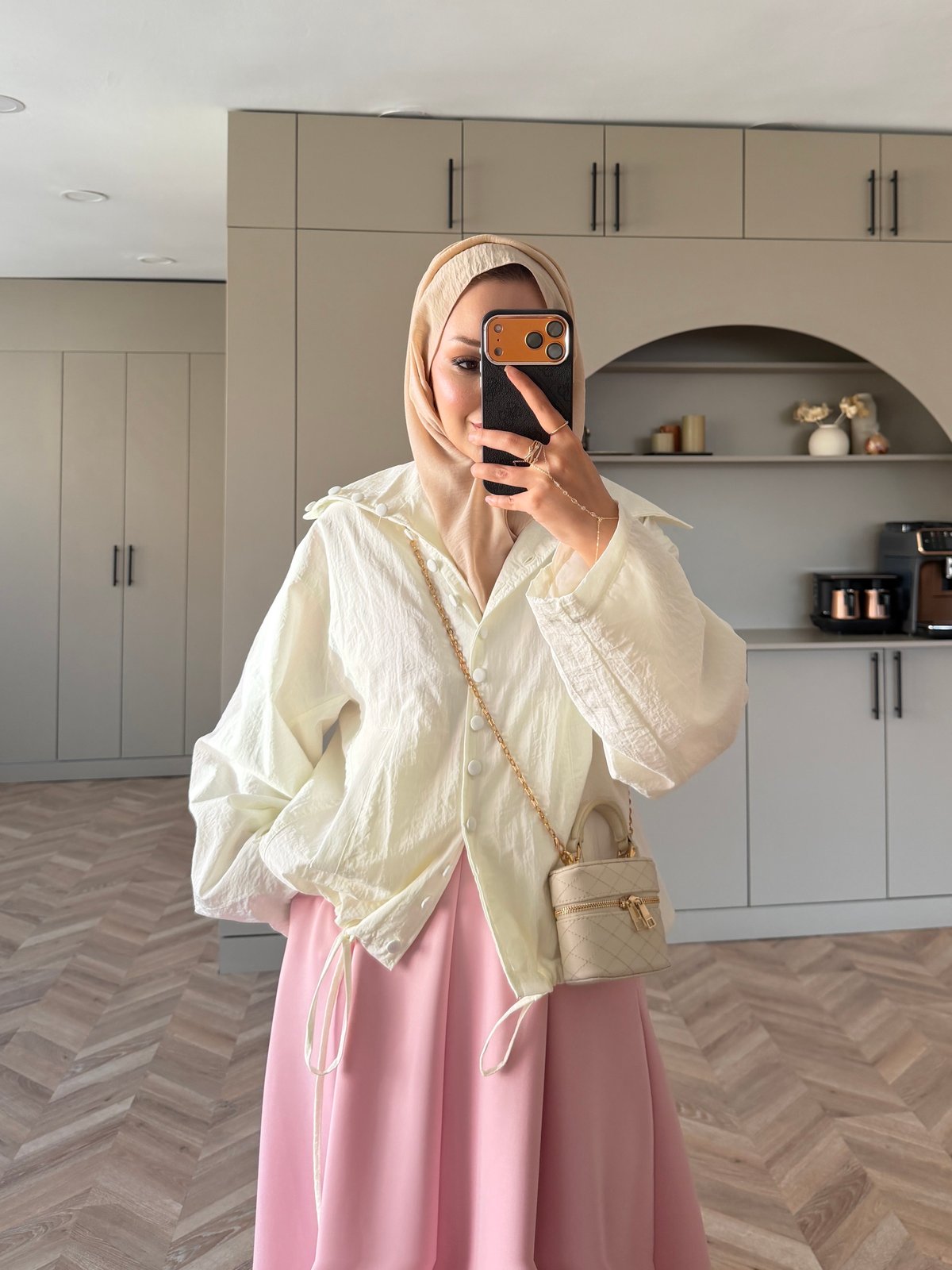 Tailor Düğmeli Yağmurluk Beyaz (2383)