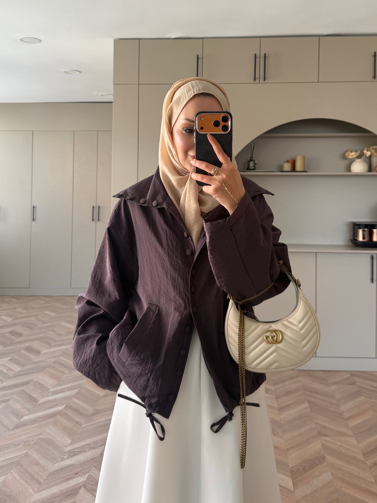 Tailor Düğmeli Yağmurluk Kahve (2383)