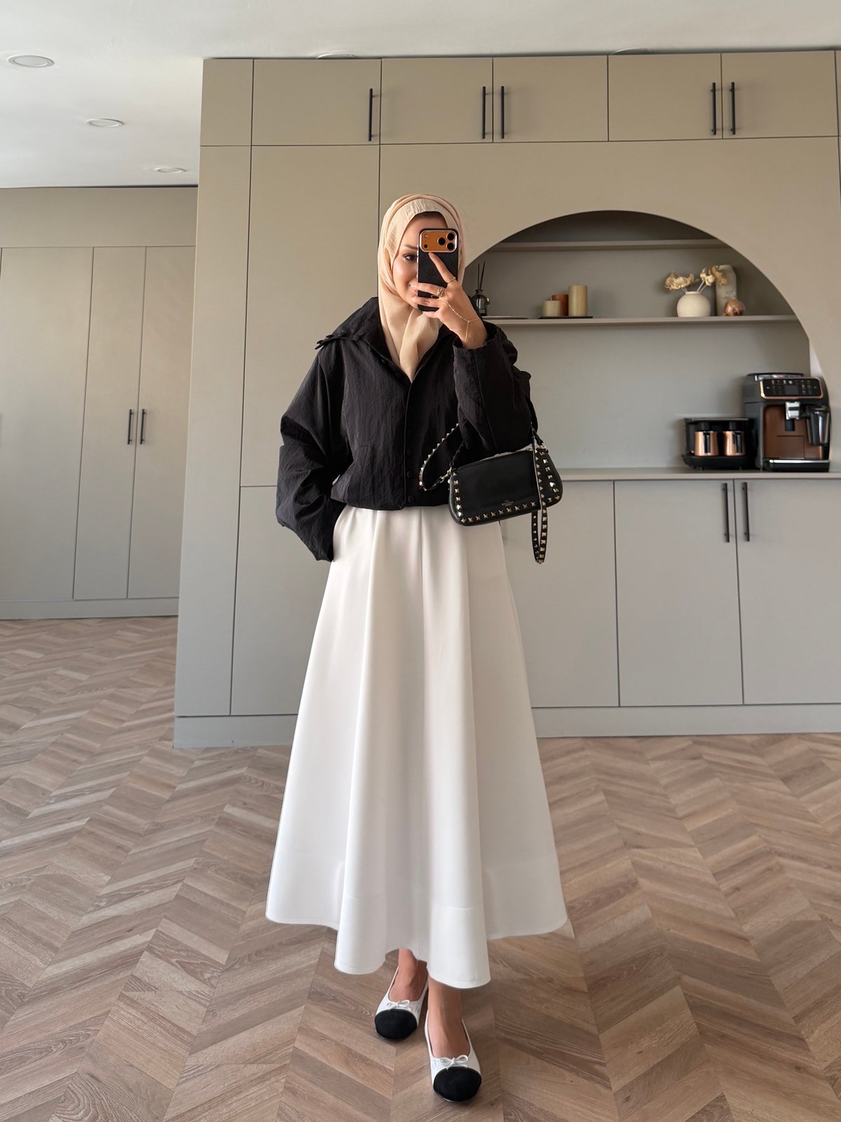 Leyla Düğmeli Yağmurluk Siyah (2383)