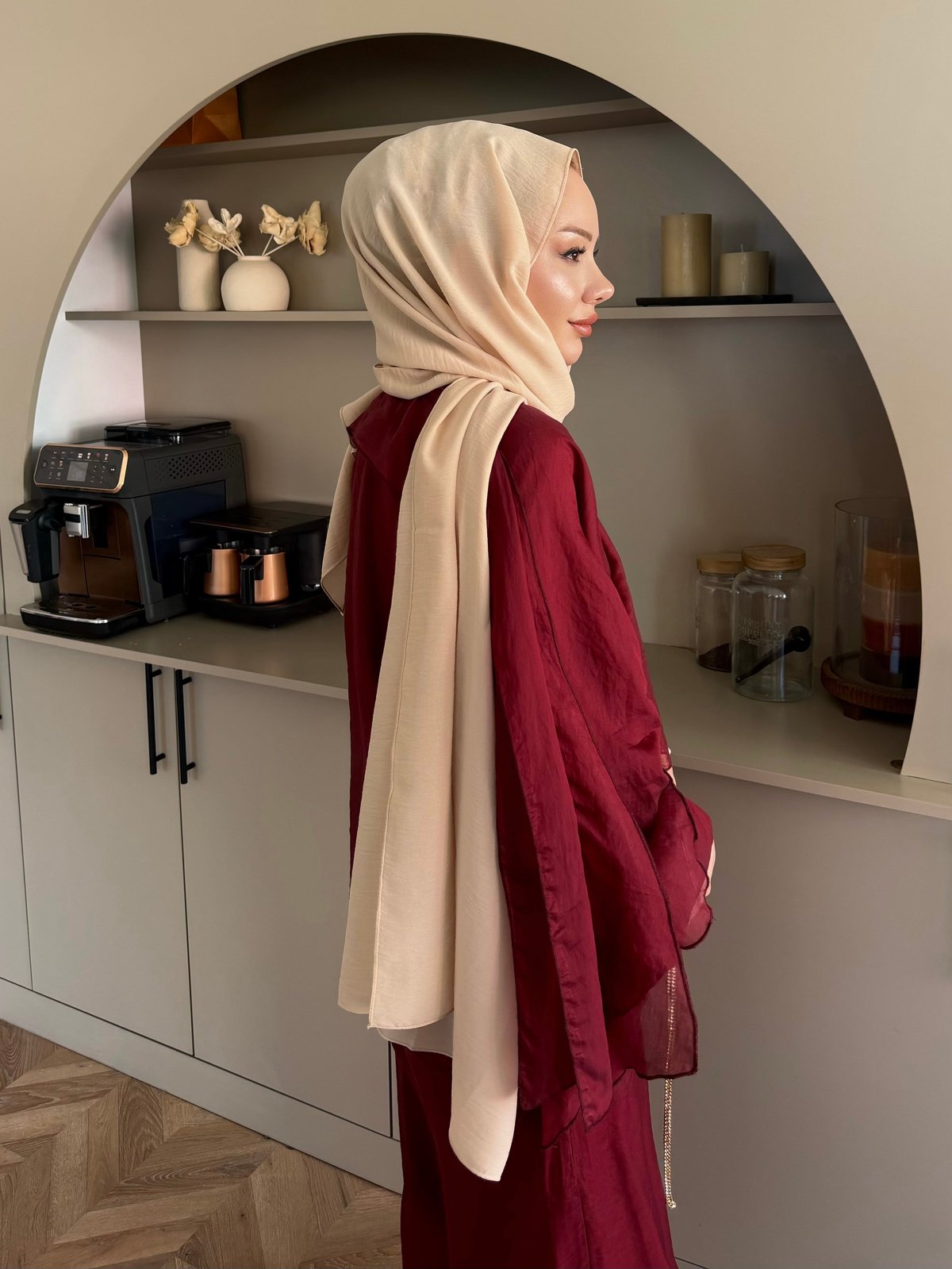 Talyra Pelerinli Pantolon Takım Bordo (5803)