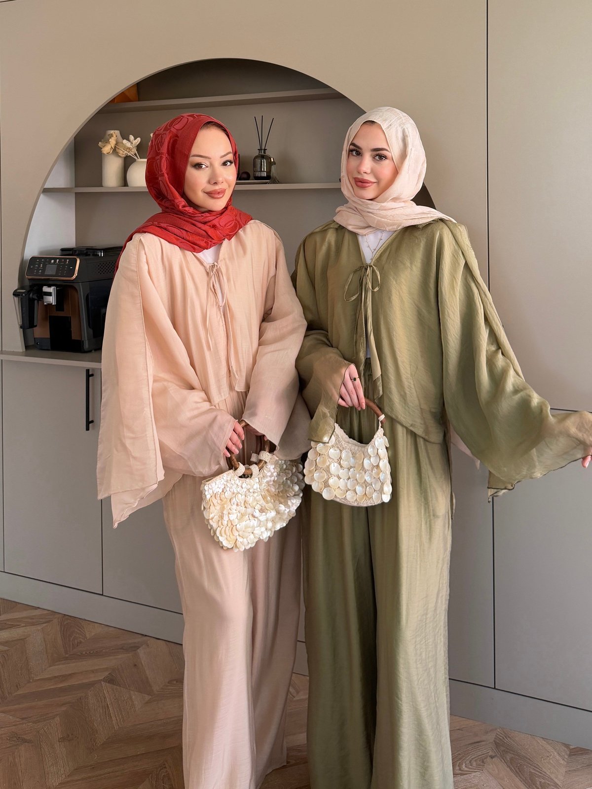 Talyra Pelerinli Pantolon Takım Haki (5803)