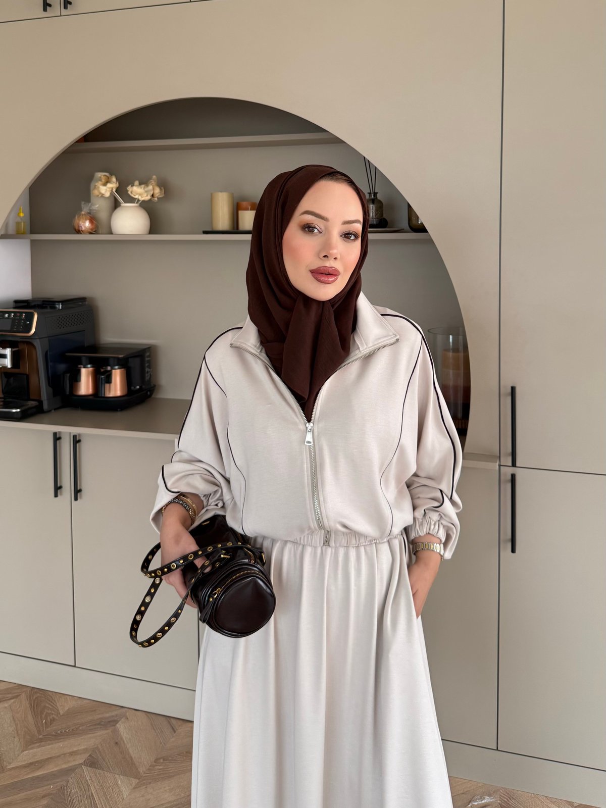 Tiana Oysh Etekli Takım Bej (4553)