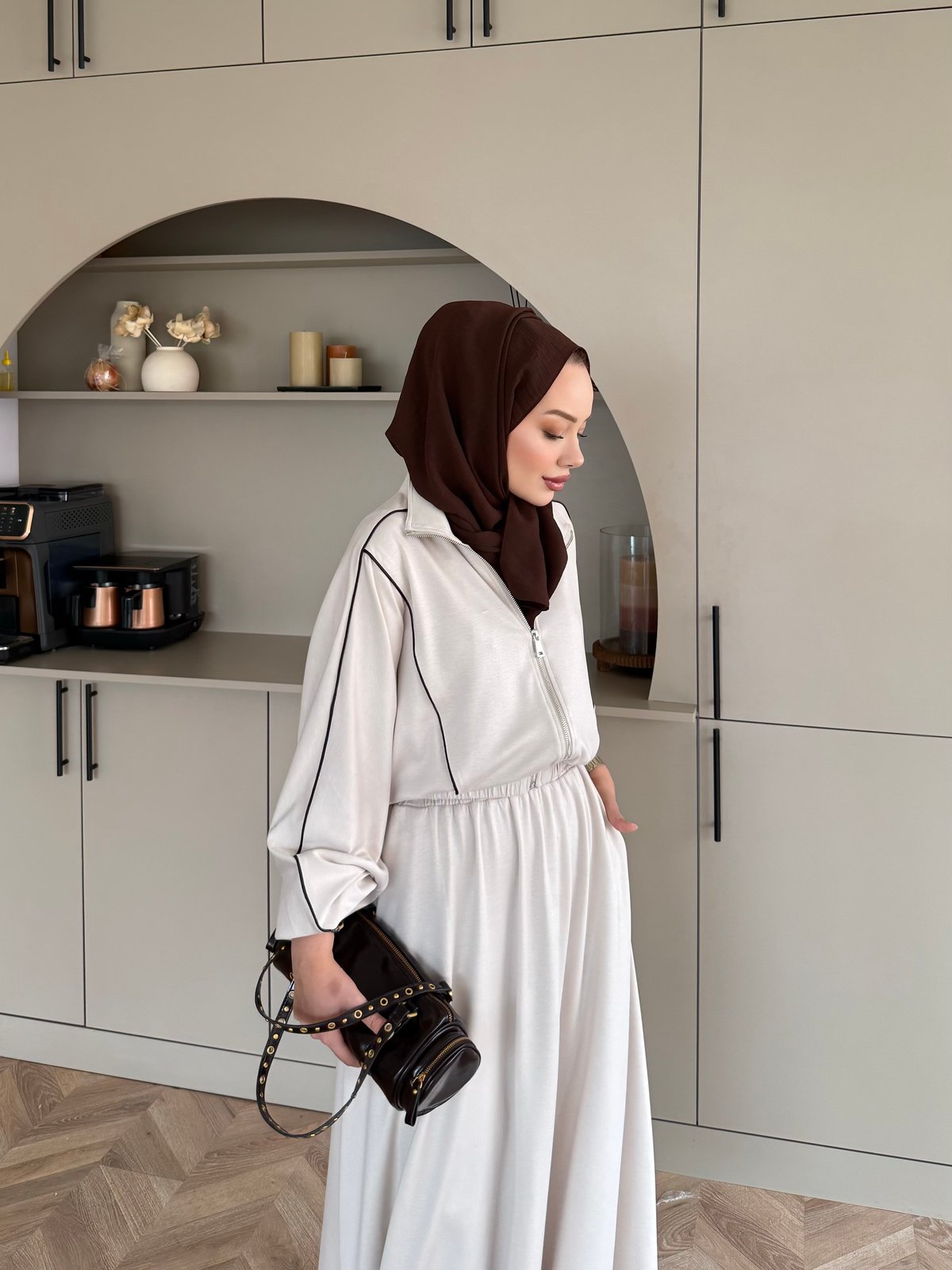 Tiana Oysh Etekli Takım Bej (4553)