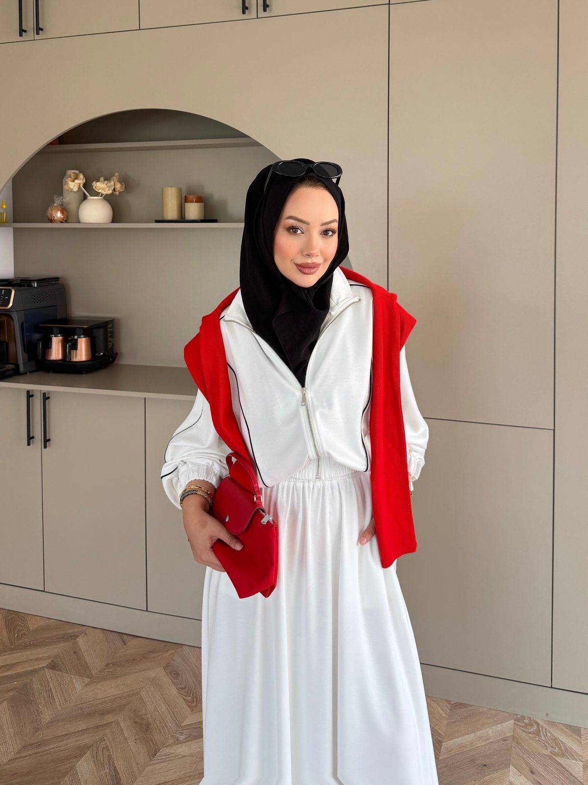 Tiana Oysh Etekli Takım Beyaz (4553)